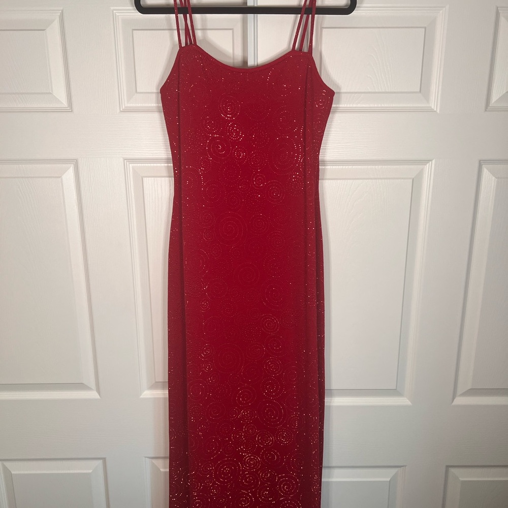 St John Red Sleeveless Dress